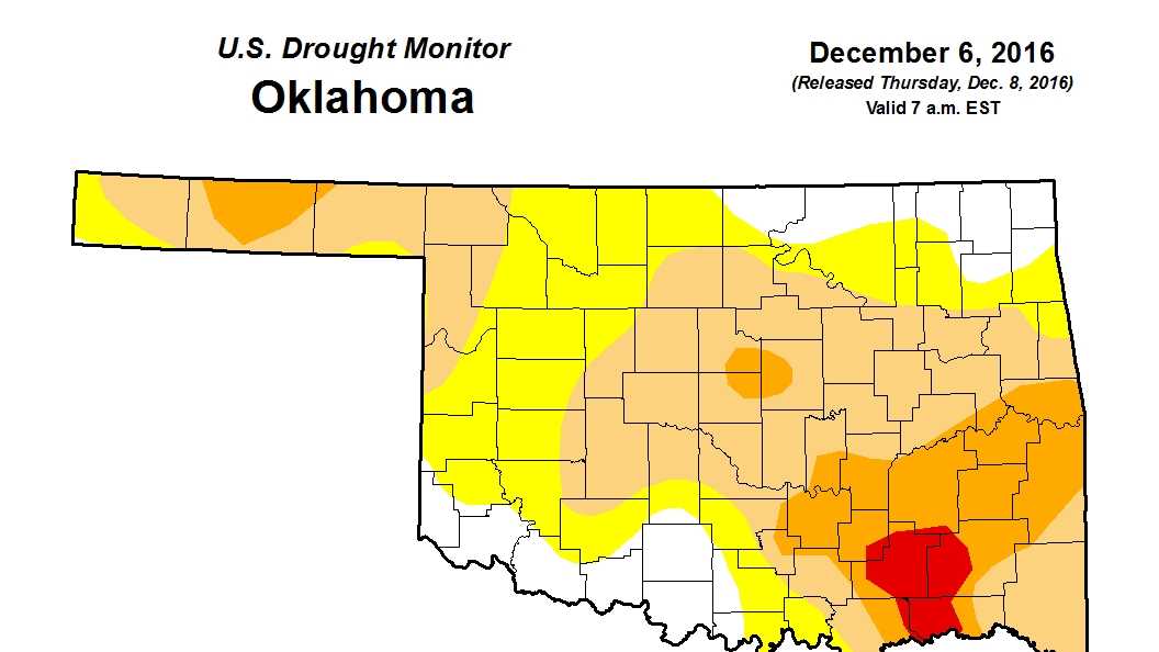 Monthbymonth Drought changes across Oklahoma