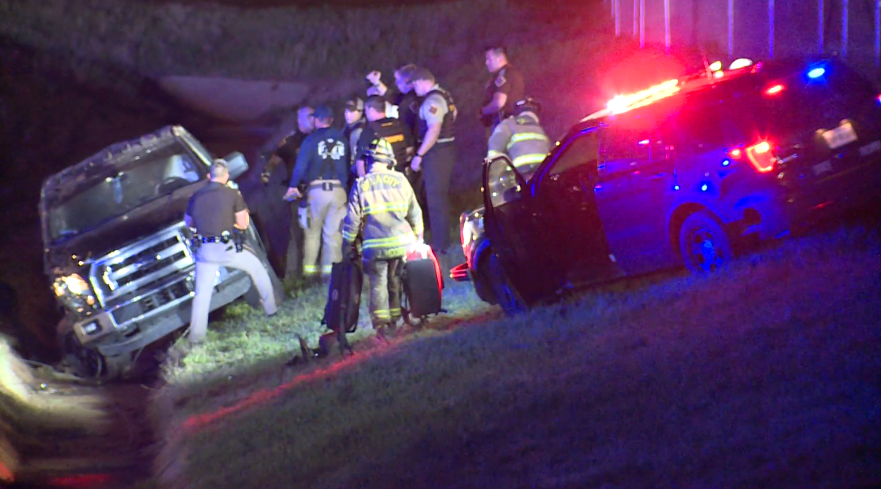 Oklahoma City Police, OHP Troopers Respond To Crash On I-35