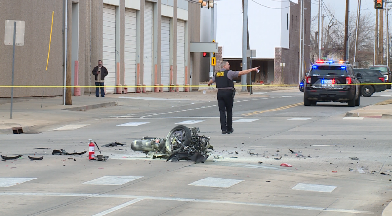 OKC Motorcyclist Taken To Hospital After Fleeing Police, Crashing