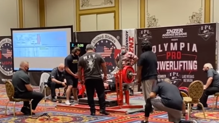 An Oklahoma City firefighter set a new world record during a recent weightlifting competition in Las Vegas.