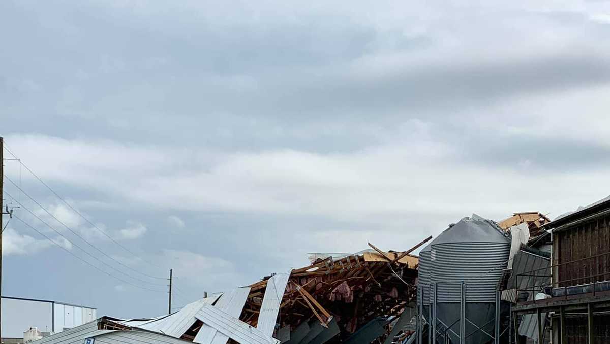 Homes damaged, tractor trailers flipped over due to storms