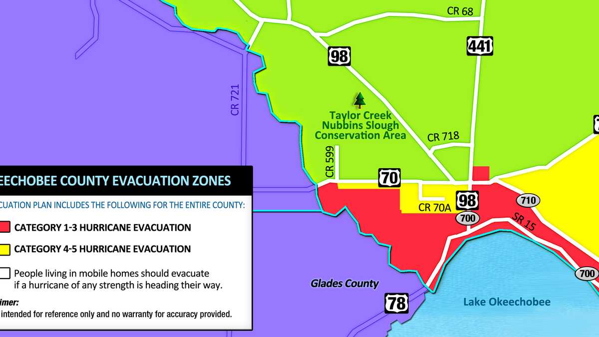 Evacuation maps for Treasure Coast