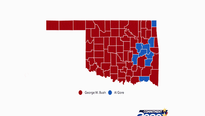 Election 2020: How Oklahoma has voted for president in the past