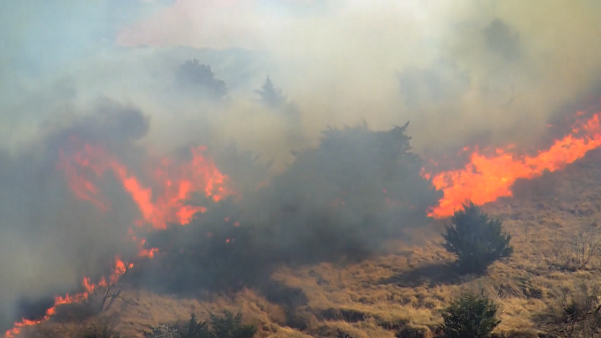 Strong winds bring increased fire danger Monday in Oklahoma