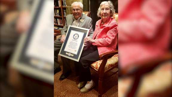 With combined age of 211, husband and wife are officially oldest living  couple in world