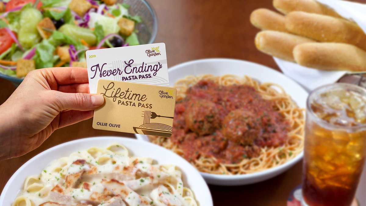 5 In Champlain Valley Have Olive Garden S Exclusive Pasta Pass