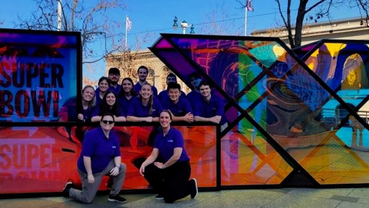 Massachusetts college students head to Super Bowl to get hands-on, VIP experience