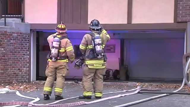 Crews put out fire in Overland Park townhome