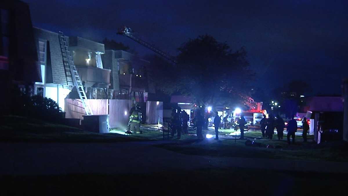 Overland Park, Kansas firefighters rescue woman, dog from apartment fire