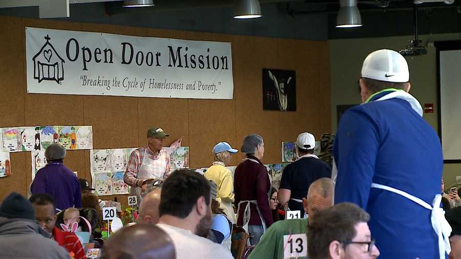 'it's a blessing': open door mission hosts easter brunch, banquet for needy