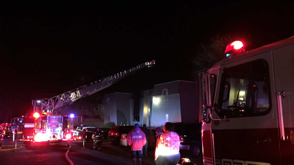OP firefighters battle fire Saturday at apartment complex