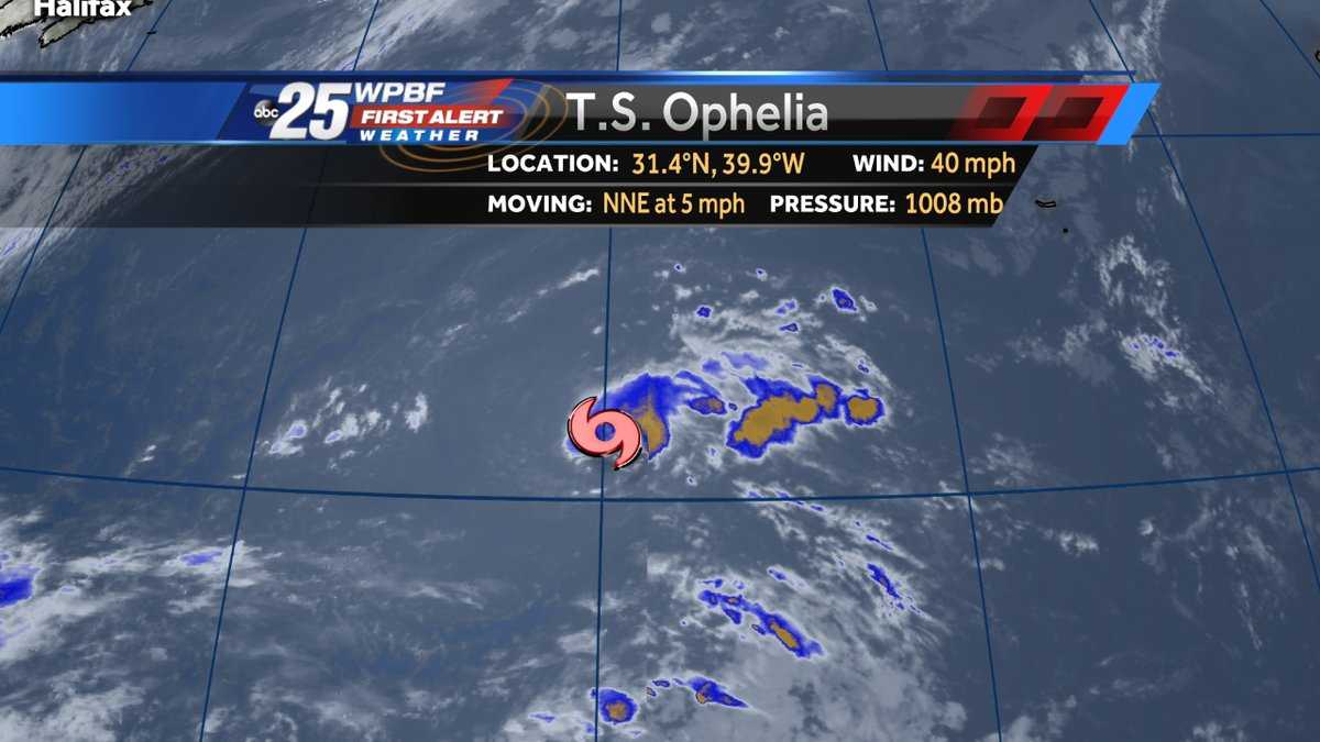 Tropical Storm Ophelia forms in the Atlantic