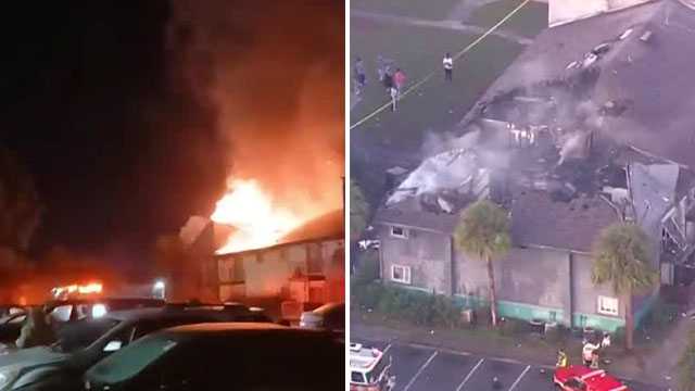 Apartment fire breaks out in Orange County