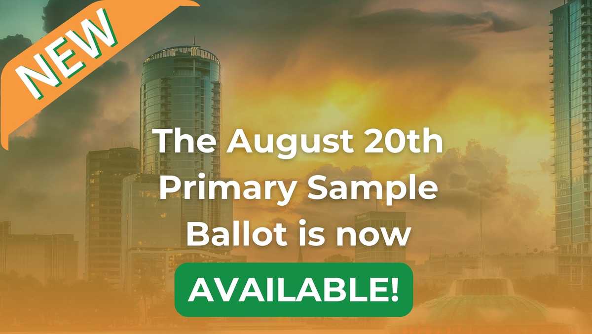 Sample ballots now available at Orange County supervisor of elections ...