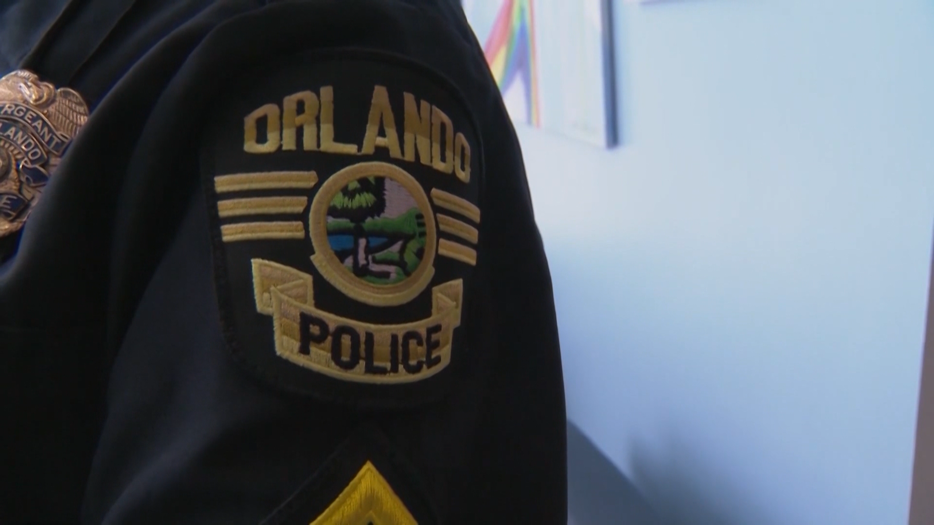 Canine Leash & Key Hanger Orlando Police Department Patch Law Enforcement Flag 
