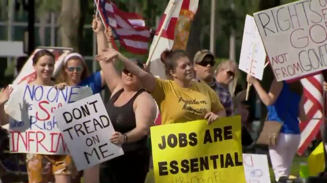 A day of demonstrations across South Florida