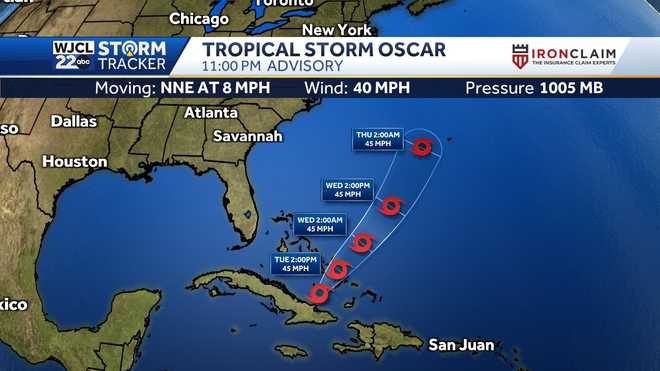Savannah: Tracking warm and dry weather