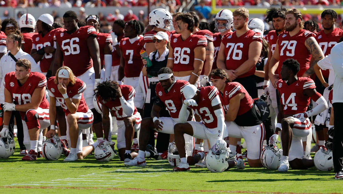 Oklahoma to add padding to brick wall around field after injury to receiver