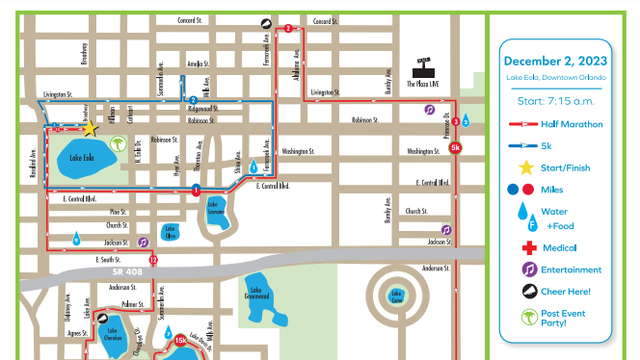 OUC Orlando Half Marathon parking and road closures - Vimarsana News