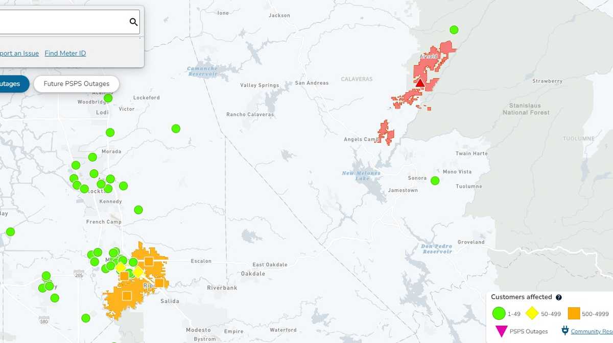 Power restored to thousands of PG&E customers in San Joaquin, Calaveras ...