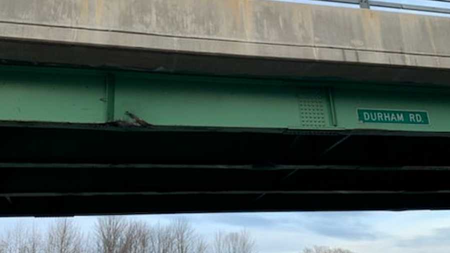 overpass on i-295 struck by excavator