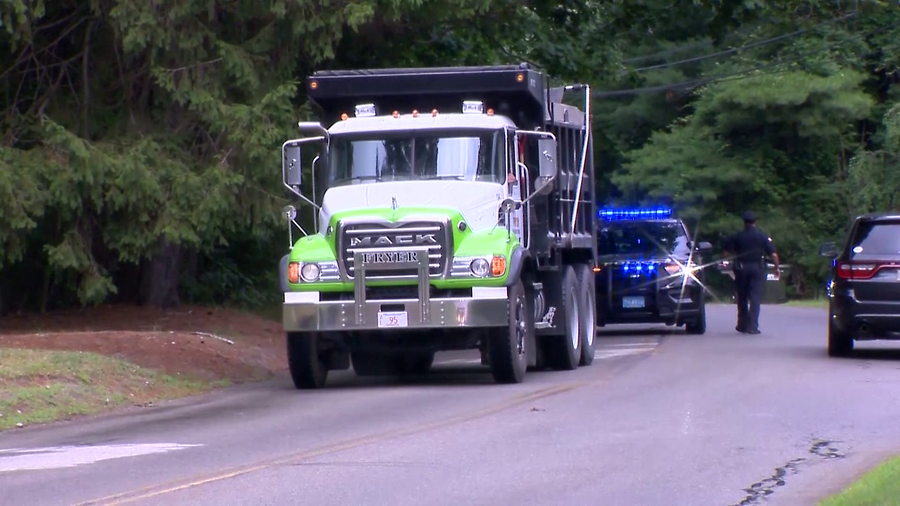 Pedestrian struck by paving truck in Oxford
