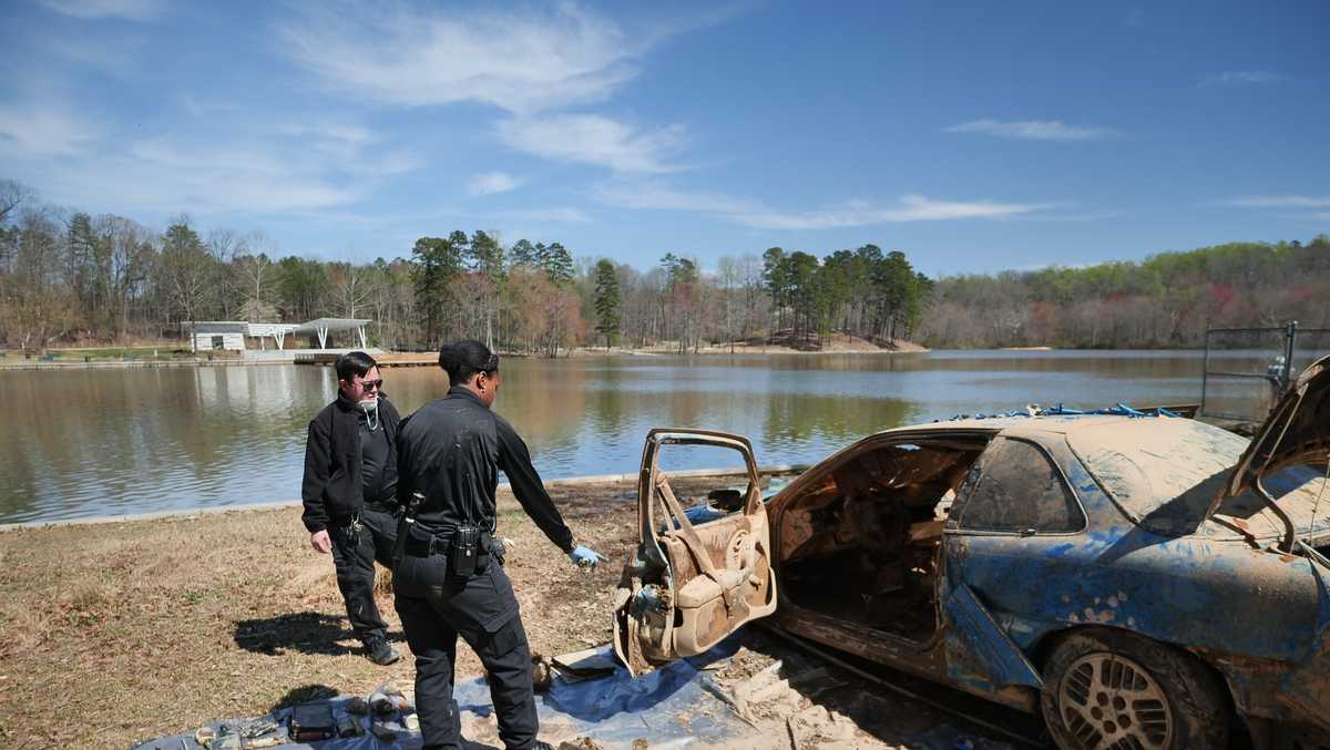 Human remains discovered inside car found submerged in lake at