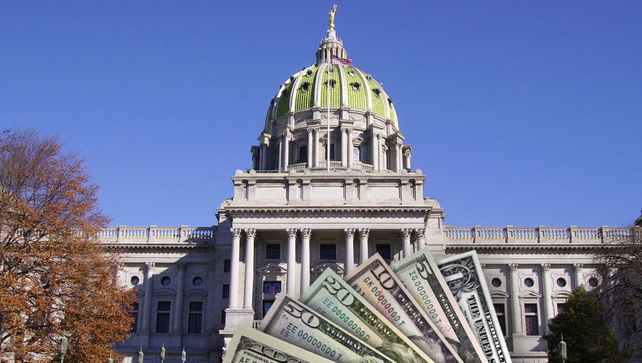 PA State Capitol money bills