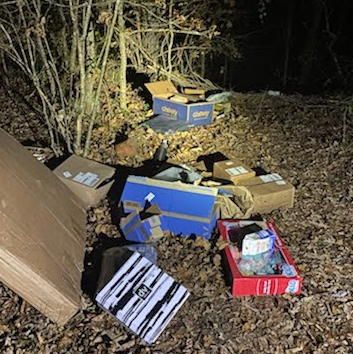 FedEx packages thrown in ravine Blount County, Alabama