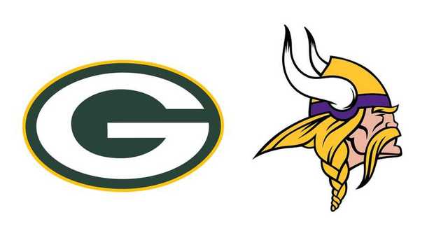 Vikings and Green Bay Packers Logo