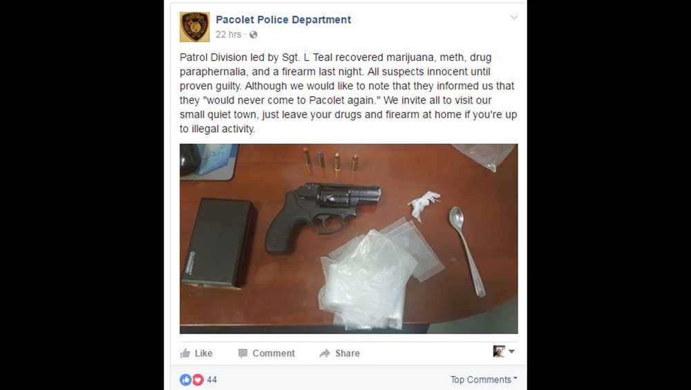 Upstate police department posts message to criminals on Facebook