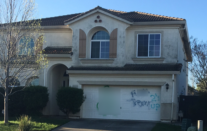 Police Cars Homes Tagged With Profanity In Natomas