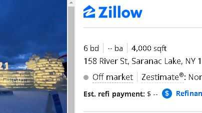 Saranac Lake Ice Palace Featured In Fake Listing On Zillow