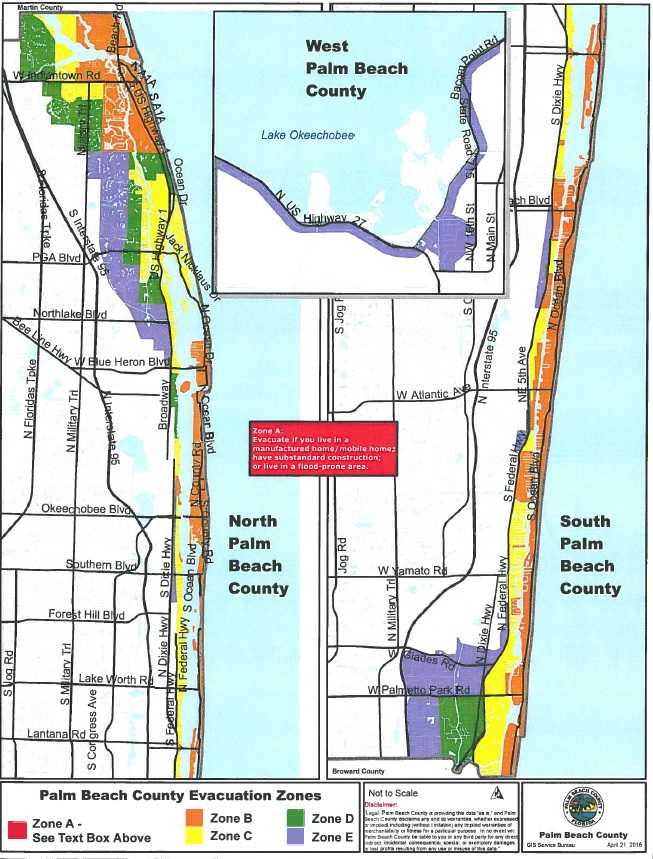 Hurricane warning for parts of Palm Beach County, Treasure Coast