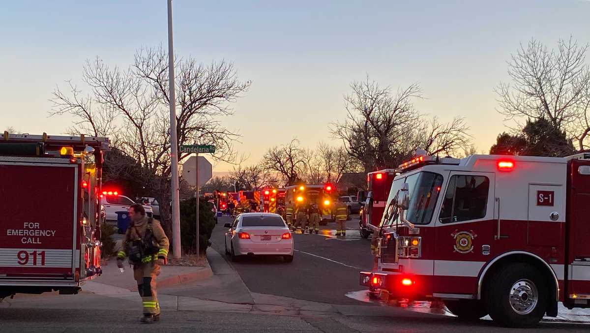 Albuquerque fire respond to northeast house fire