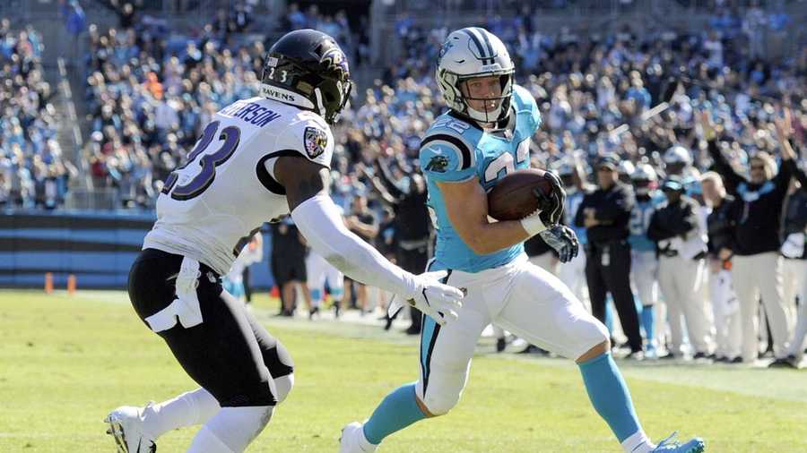 Baltimore Ravens 21-36 Carolina Panthers: Cam Newton throws two