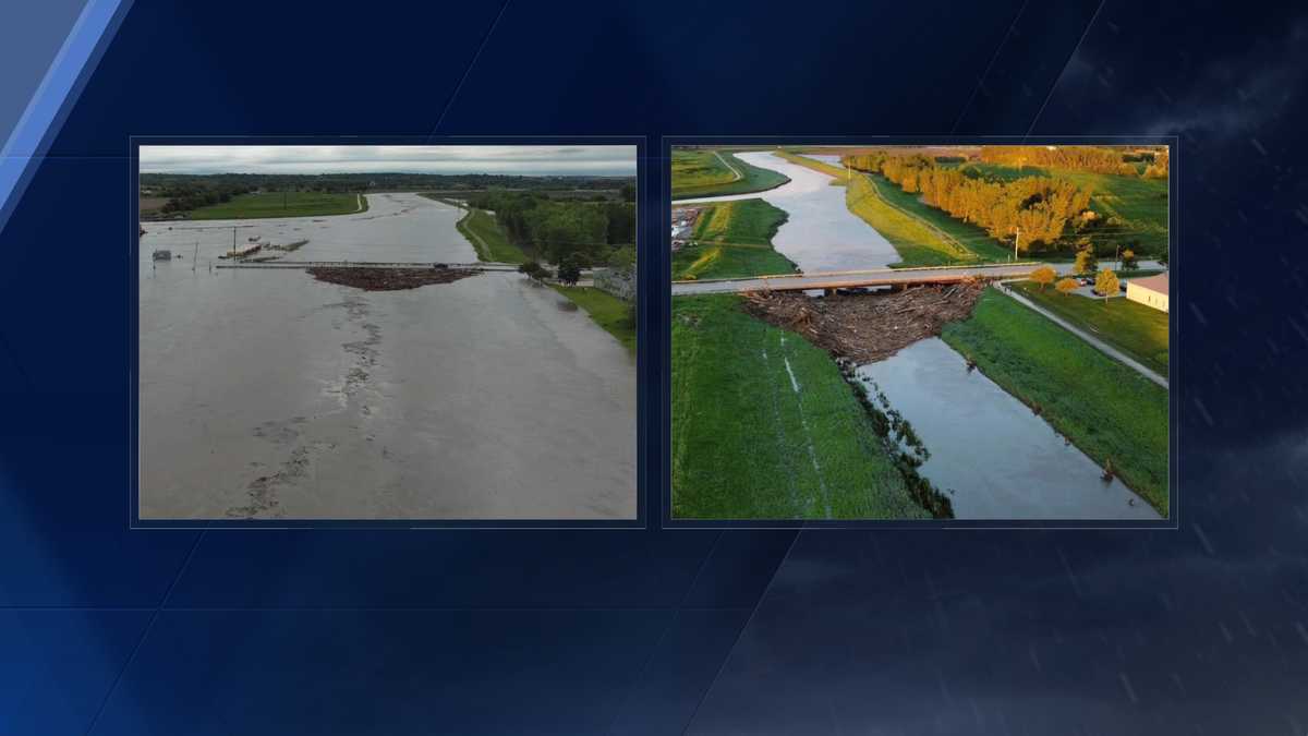 Omaha flash flooding: Photos show aftermath Papio Creek