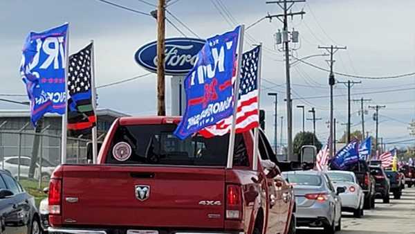 Parade in support of President Trump rolls through Clinton County