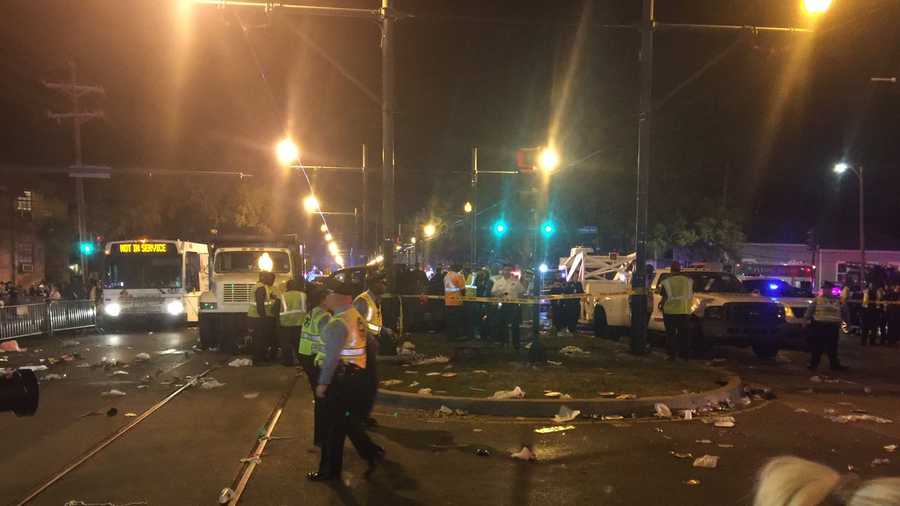 PHOTOS Vehicle crashes into crowd at New Orleans parade