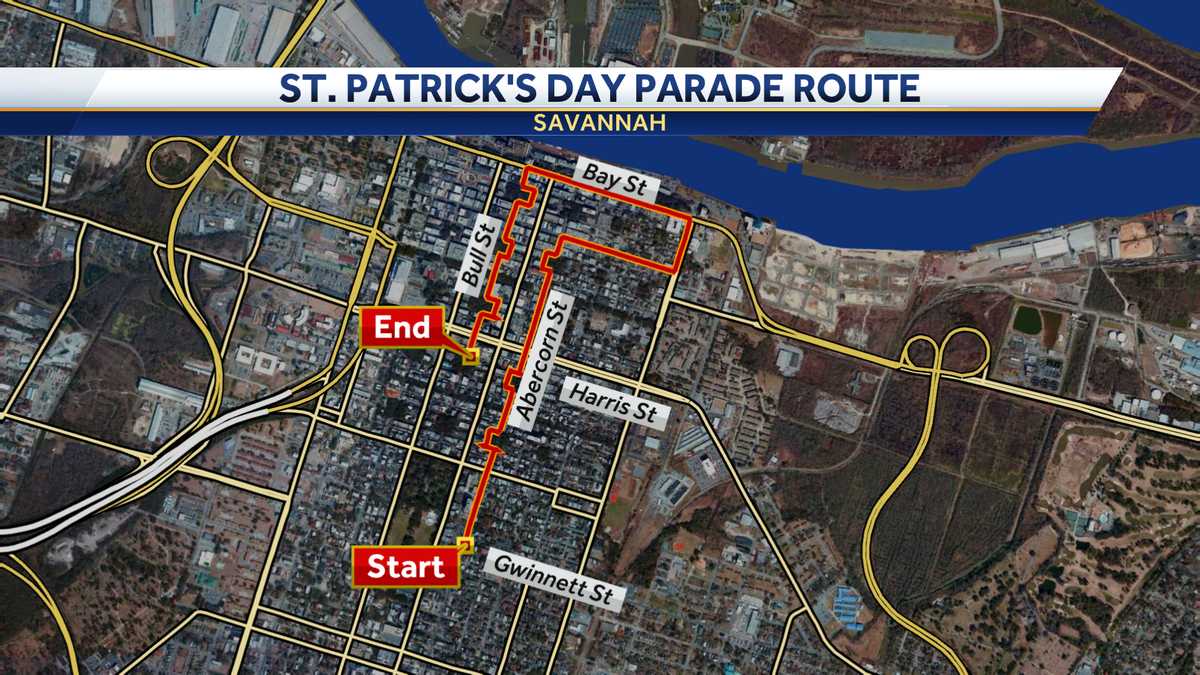 SAVANNAH ST. PATRICK’S DAY ROAD CLOSURES What’s blocked and for how long