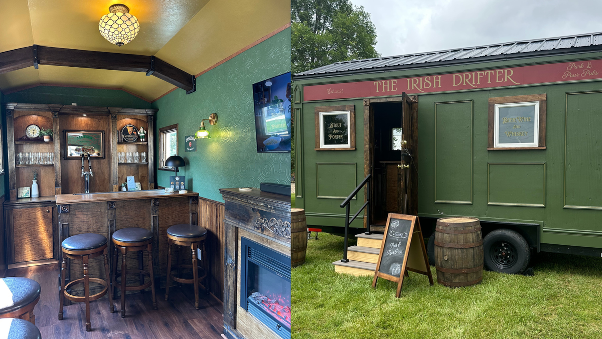 This mobile Irish pub in Ohio brings the cozy pub experience right to your door
