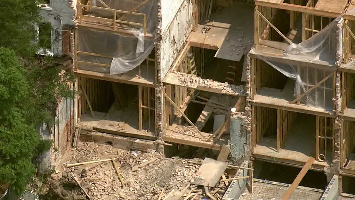 2 injured in east Baltimore building collapse, fire officials say