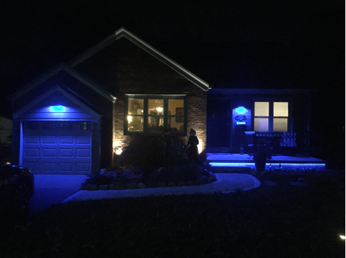 blue lights for outside