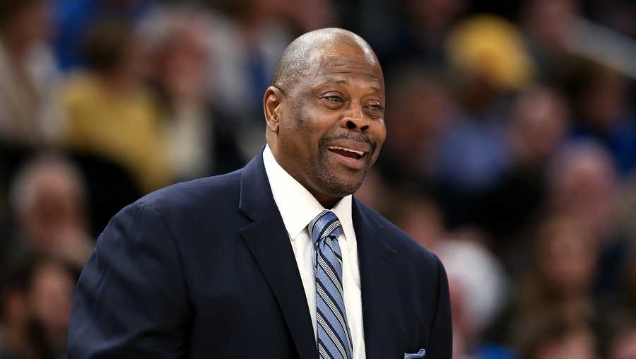 milwaukee, wisconsin   february 26 head coach patrick ewing of the georgetown hoyas looks on in the first half against the marquette golden eagles at fiserv forum on february 26, 2020 in milwaukee, wisconsin photo by dylan buellgetty images