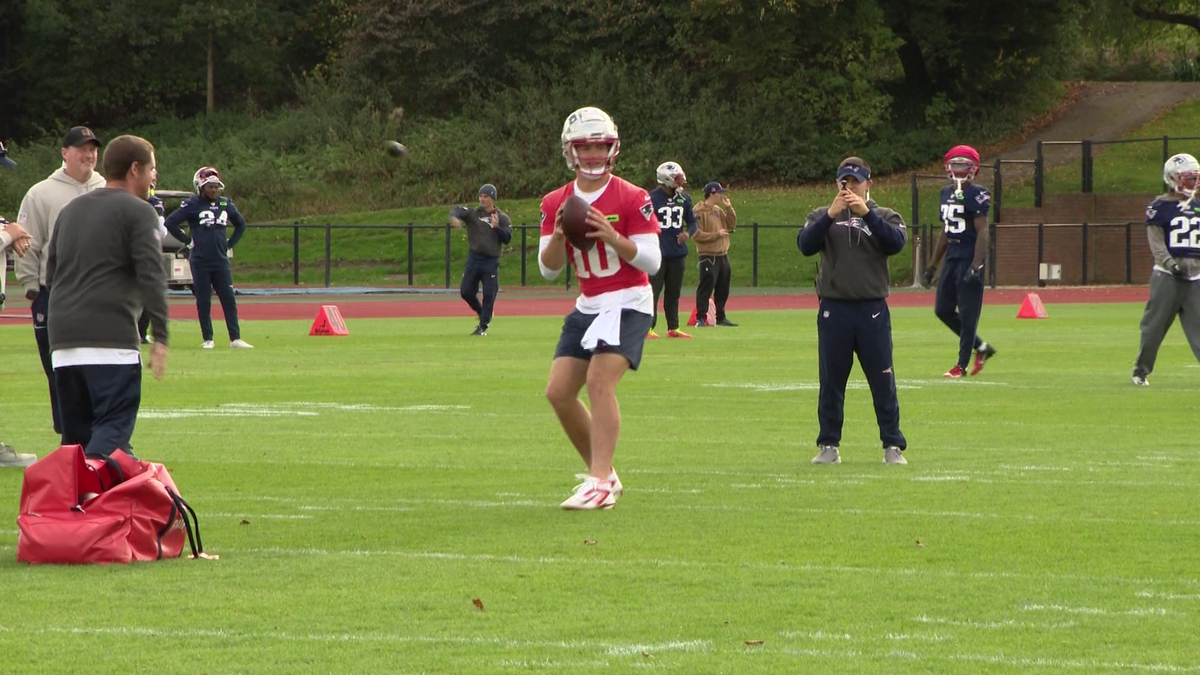 2 Minute Drill Patriots practice on historic London fields