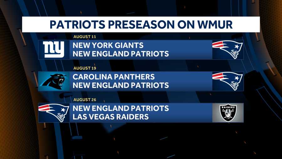 How to watch Patriots preseason games in New Hampshire Find WMUR