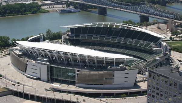 Paul Brown Stadium, home of the Cincinnati Bengals