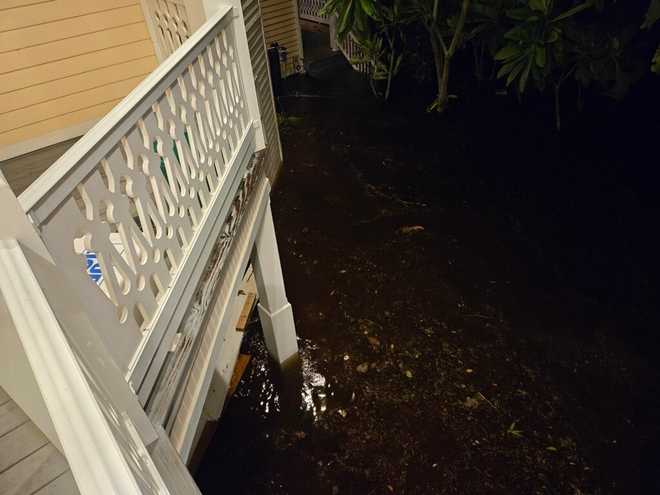 flooding inside punta gorda historic home