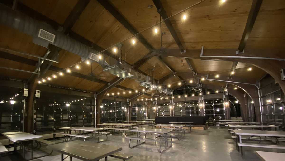 New this year at Mike Linnig's A massive, heated pavilion