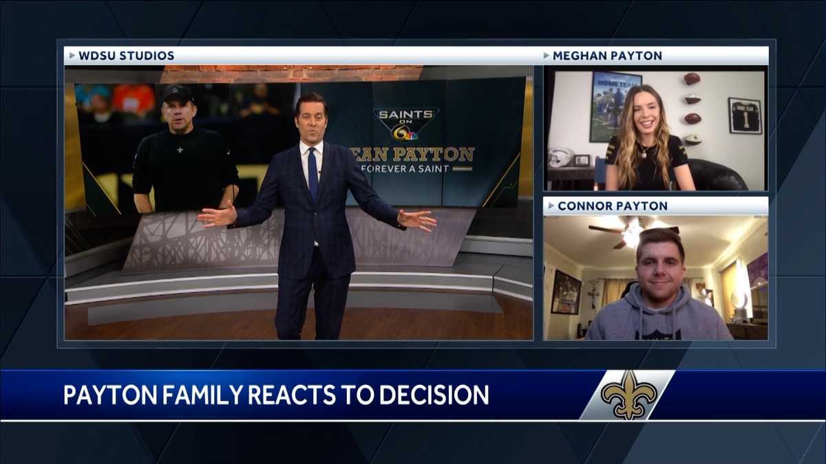 New Orleans Saints coach Sean Payton's kids speak on his retirement